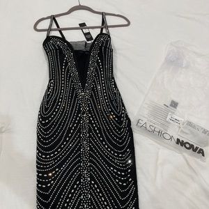 Fashion Nova Embellished Dress